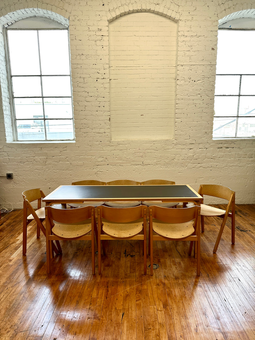 1970s Desk / Dining Table by Rud Thygesen & Johnny Sorensen for Magnus Olesen