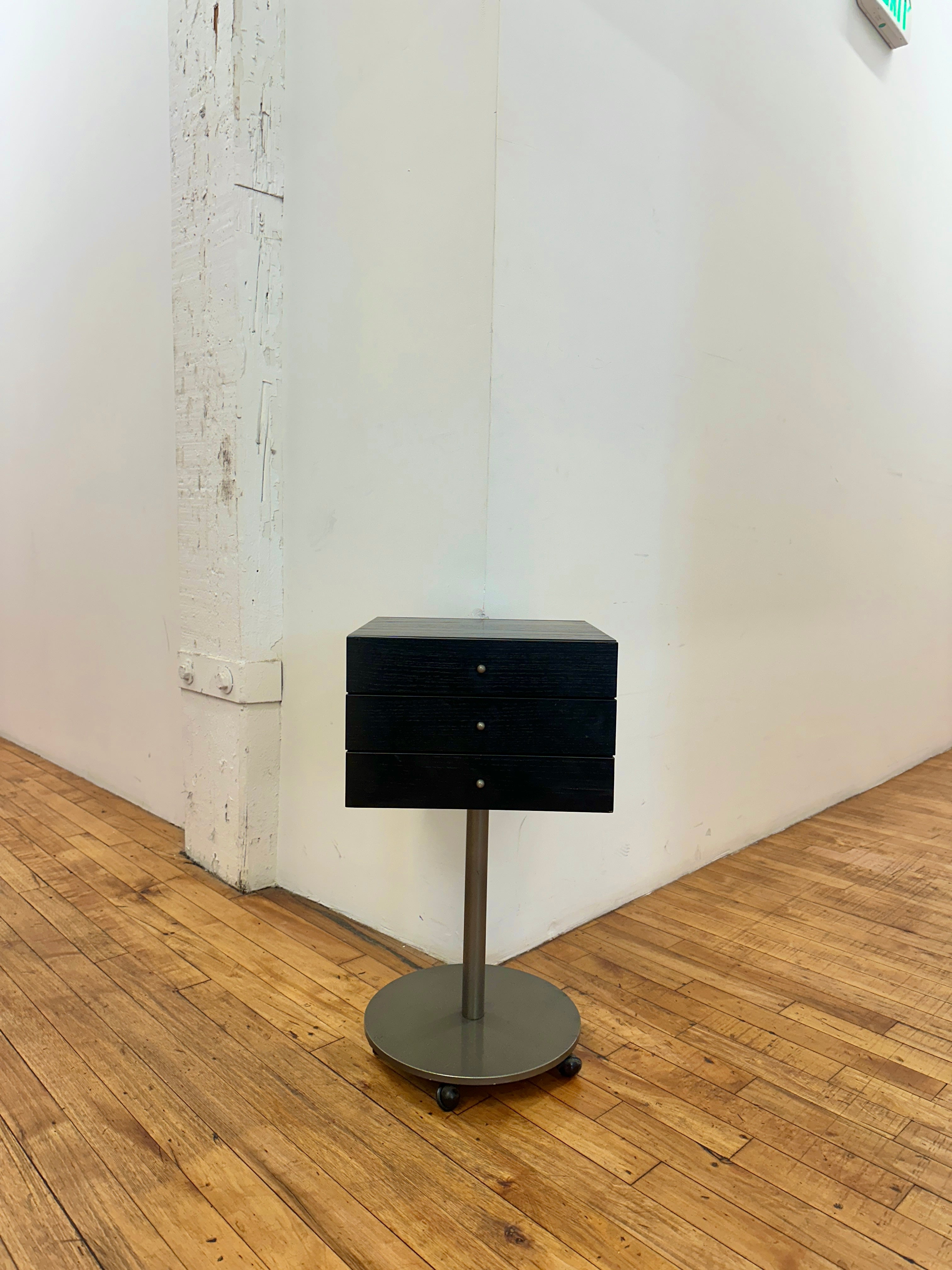 1980s Forme Carrara Bedside Table