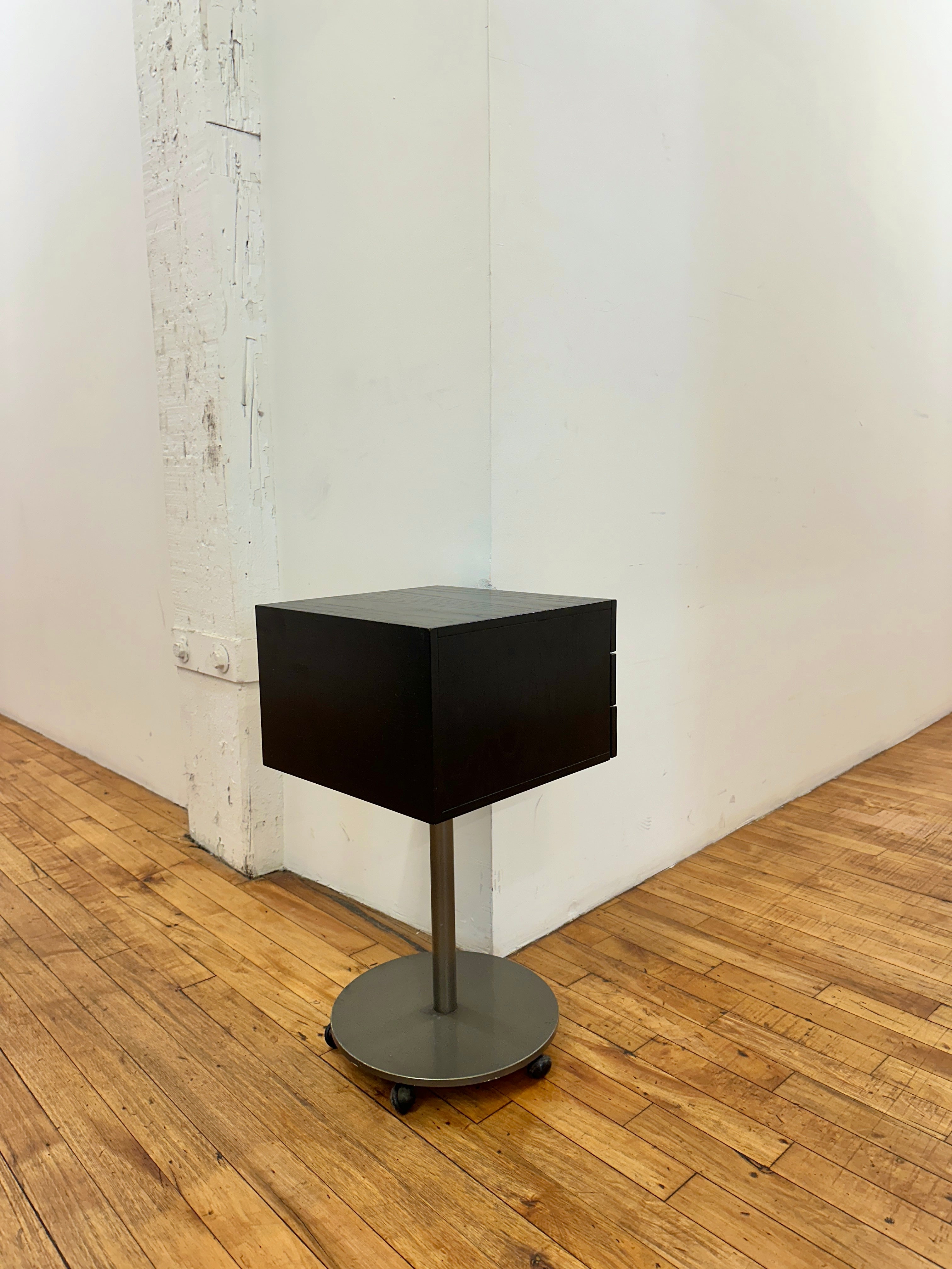 1980s Forme Carrara Bedside Table