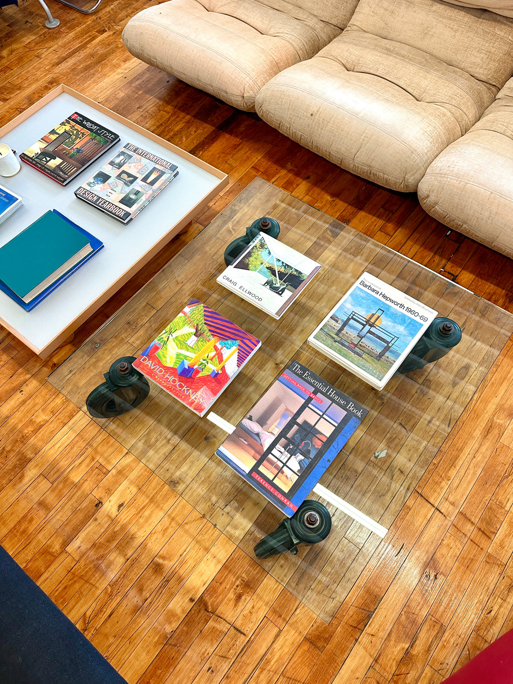 1980s Gae Aulenti Tavolo Con Ruote XXL for Fontana Arte