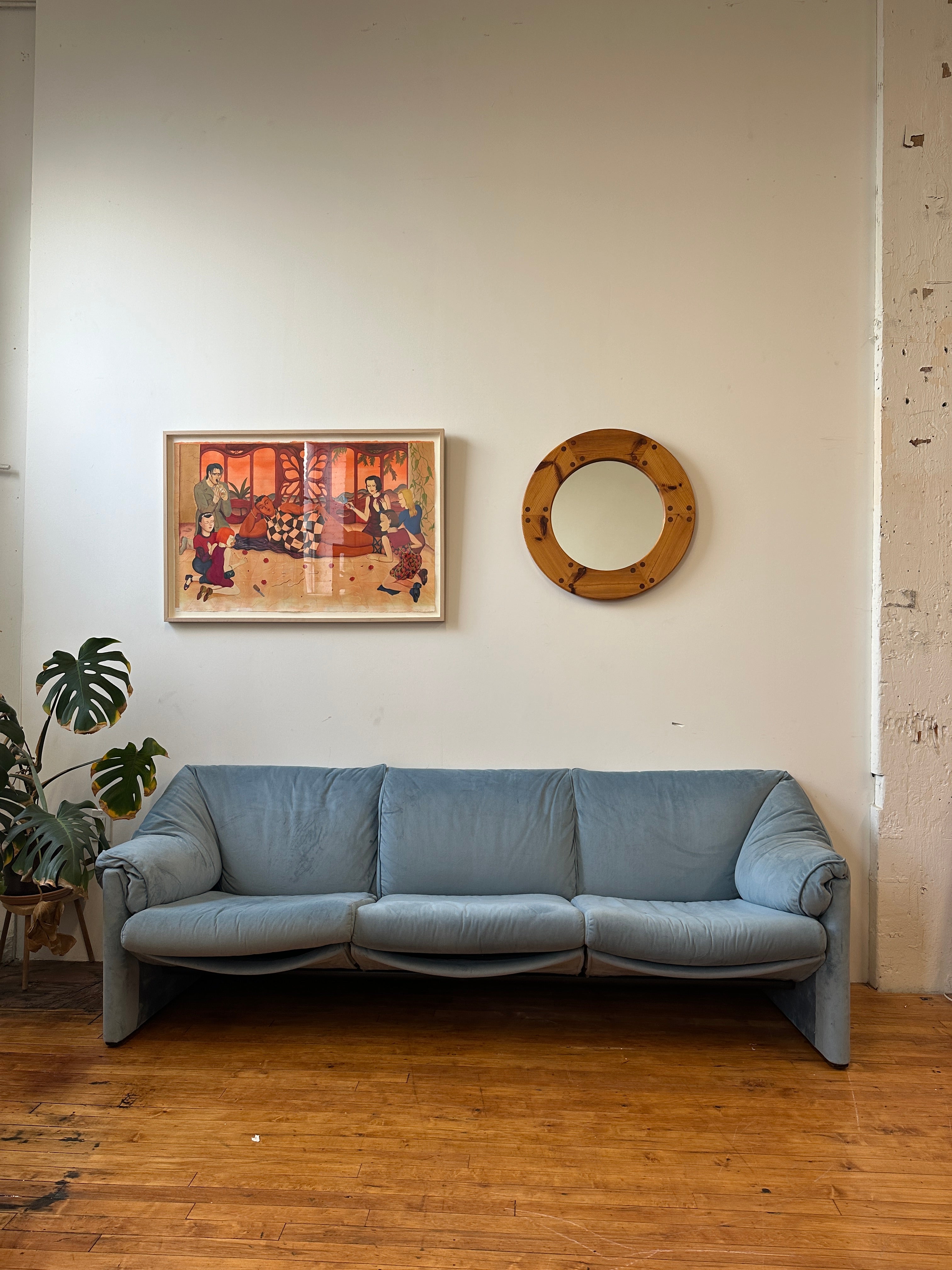 1970s Cassina Probjeto Babalao 3 Seater Sofa by Vico Magistretti