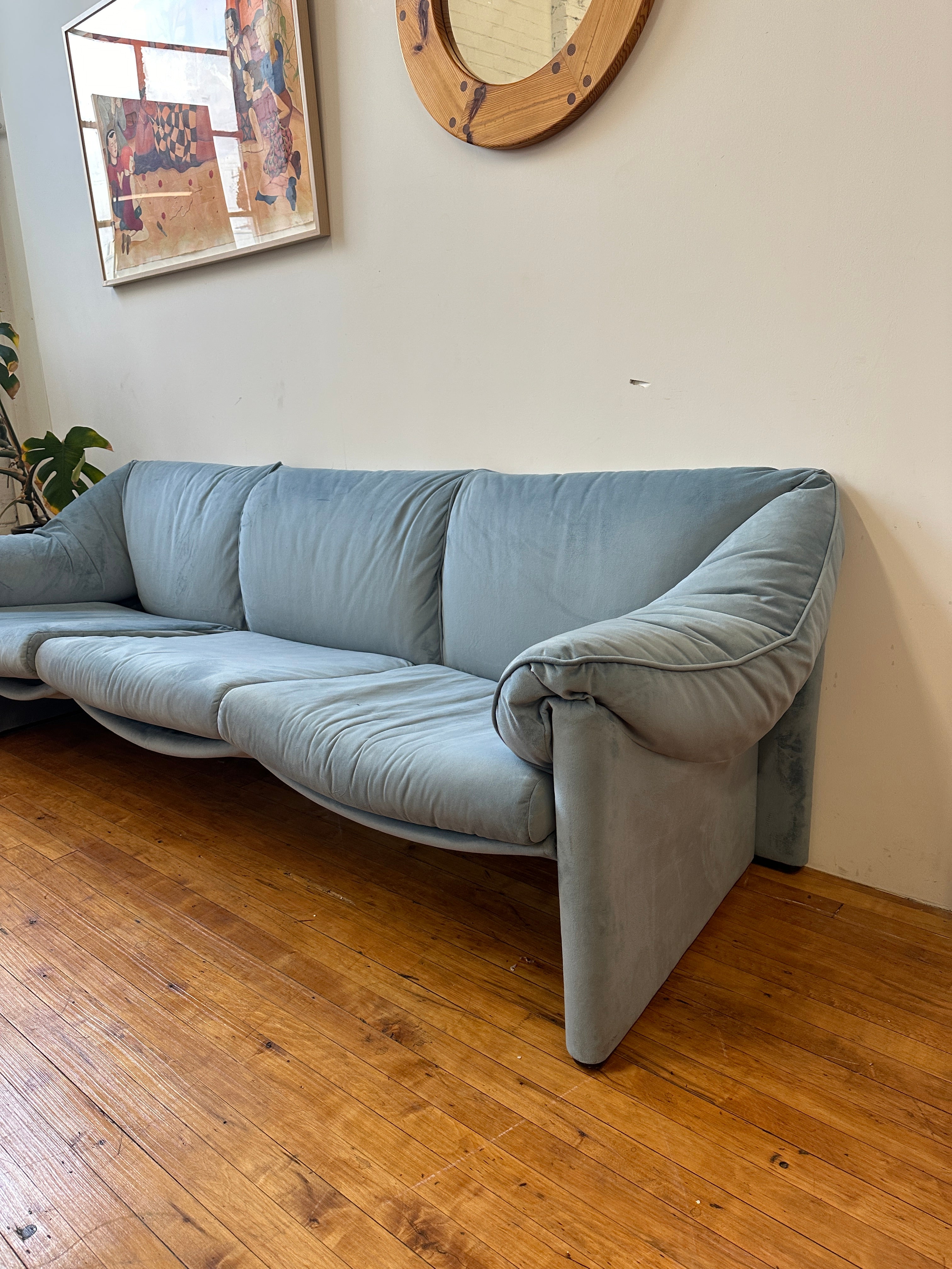 1970s Cassina Probjeto Babalao 3 Seater Sofa by Vico Magistretti