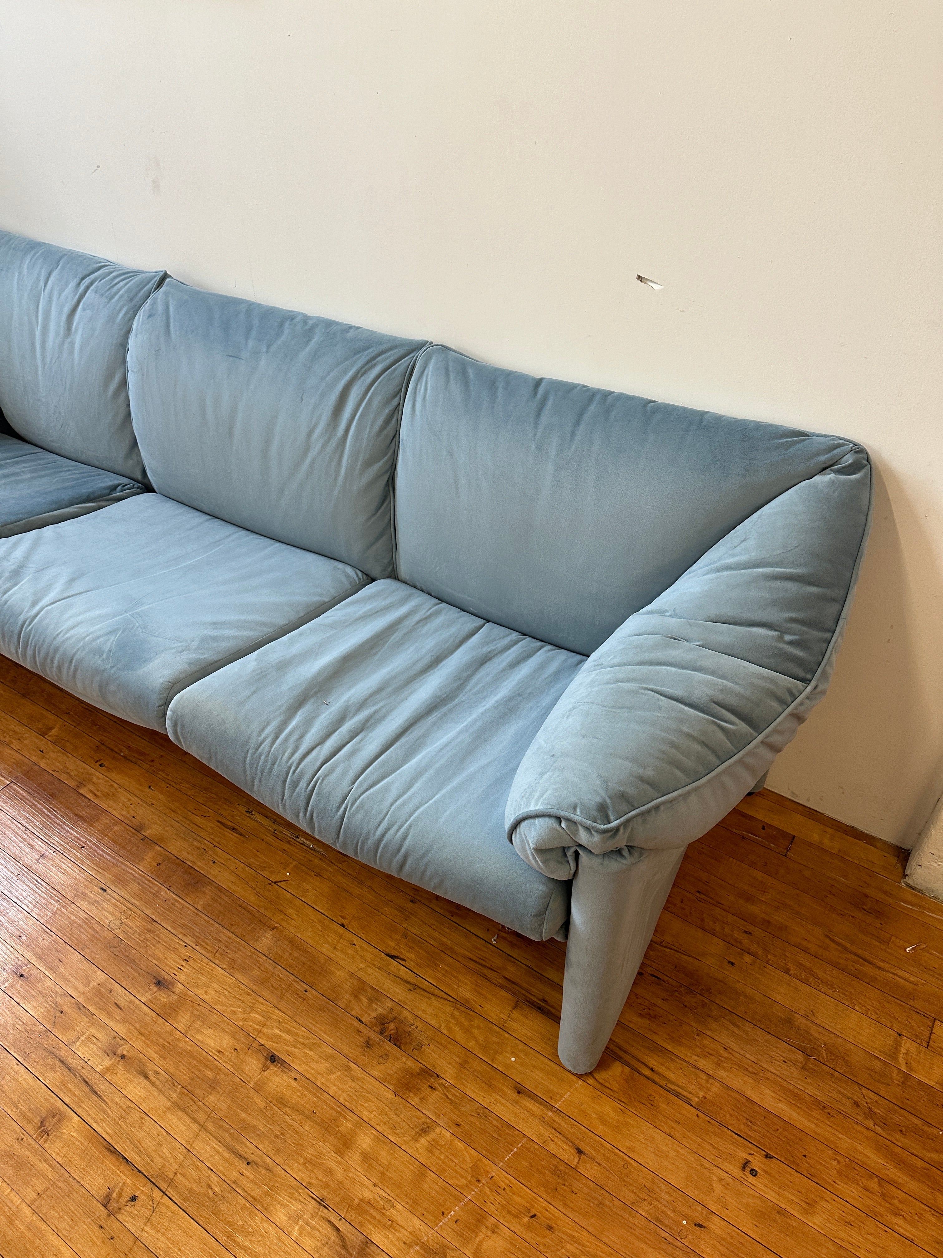1970s Cassina Probjeto Babalao 3 Seater Sofa by Vico Magistretti