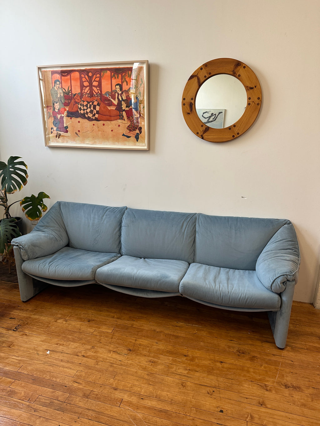 1970s Cassina Probjeto Babalao 3 Seater Sofa by Vico Magistretti